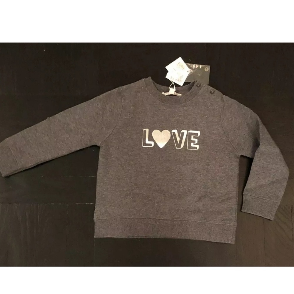 NWT BONPOINT $115 ‘Love’ Sweatshirt - 2T